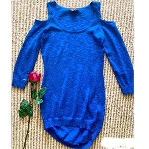 Bebe Blue Sweater Top (Size Xsmall)
